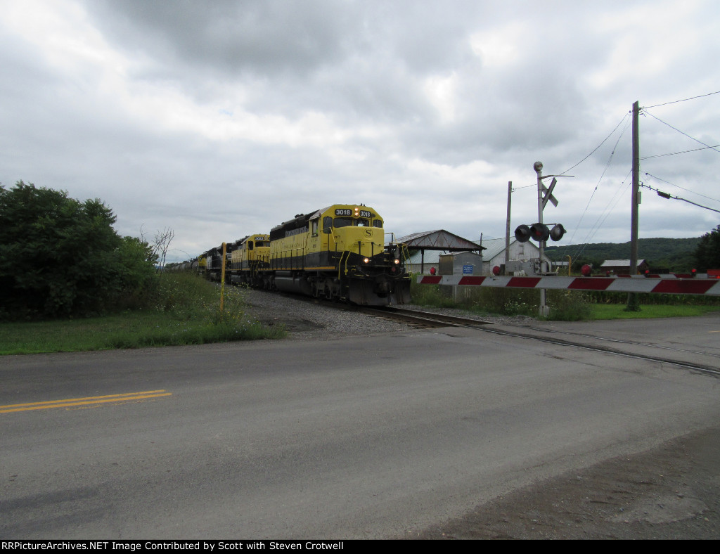 Near the grade crossing